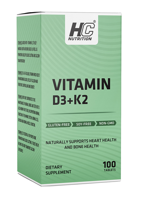 HC Nutrition Vitamin D3+ K2, 100 Tablets