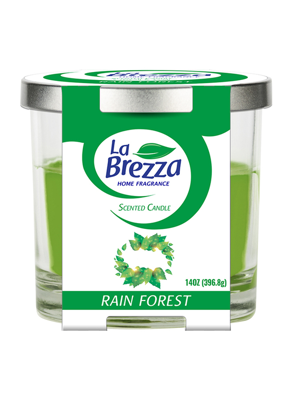 

La Brezza Home Fragrance Rain Forest Scented Candle, 14oz, Green