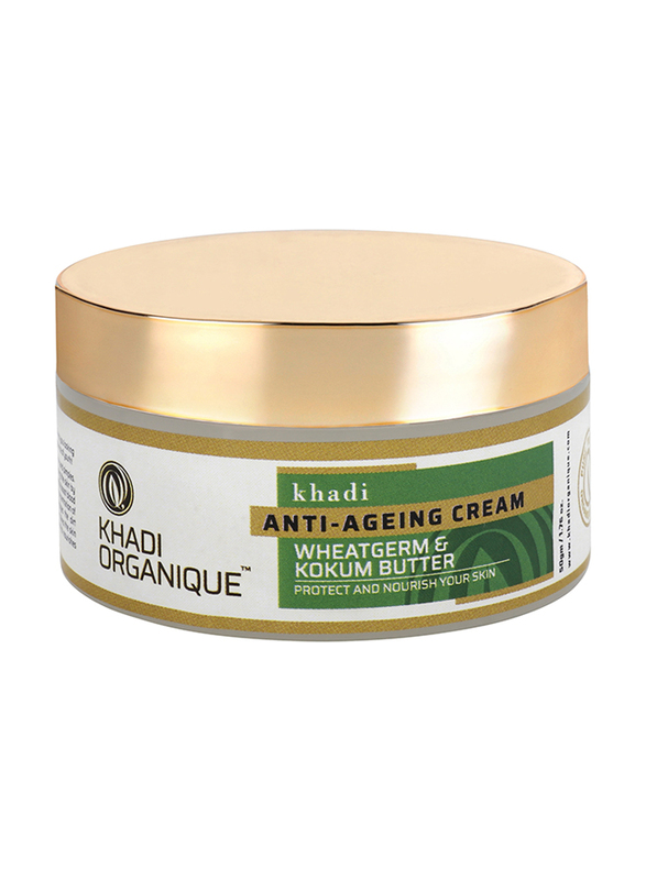 Khadi Organique Wheat Germ & Kokum Butter Anti-Ageing Cream, 50gm