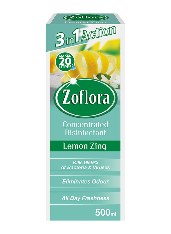 

Zoflora Lemon Zing Multi-Purpose Concentrated Disinfectant Liquid, 500ml