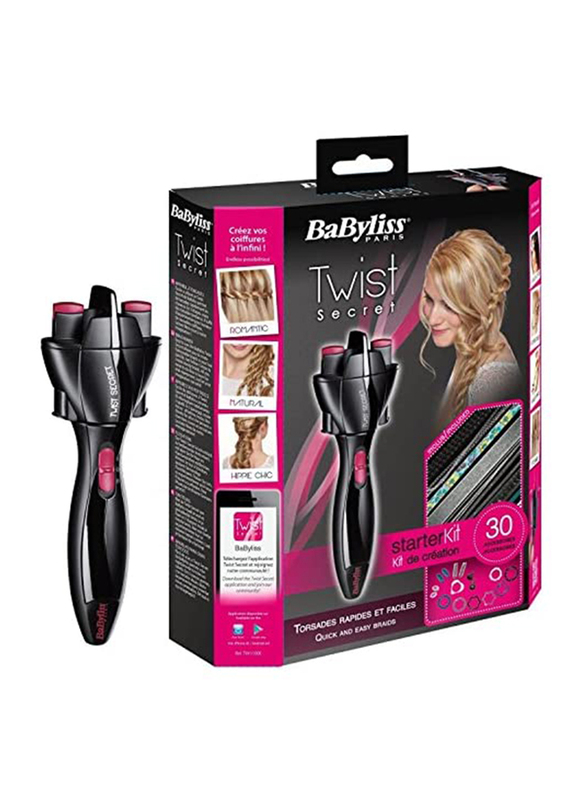 

BaByliss Twist Secret Trenzador, Tw1100E, Black