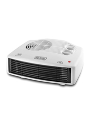 Black+Decker Horizontal Fan Heater, 2400W, HX230-B5, White/Black