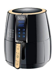 Black+Decker Air Fryer, 1500W, AF400-B5, Black/Gold