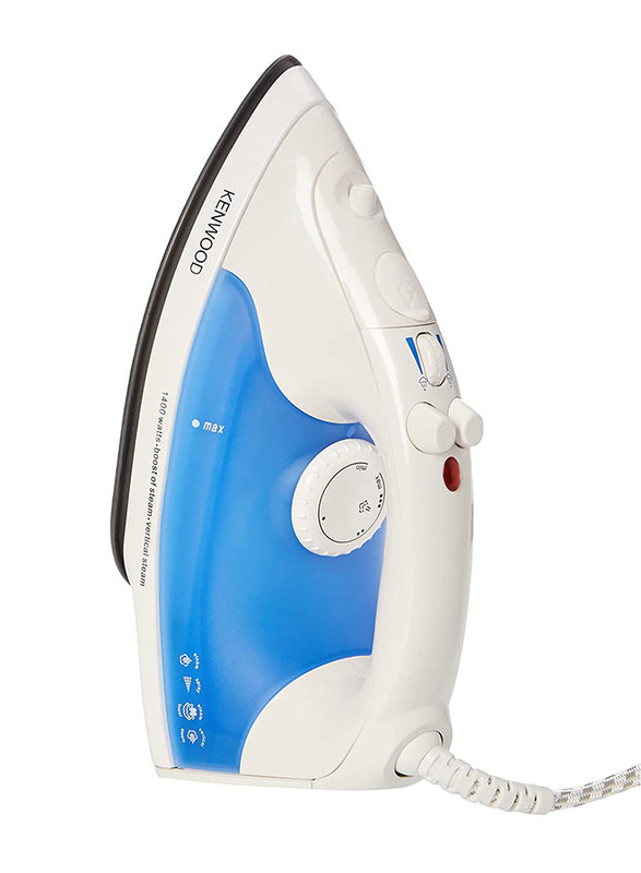 

Kenwood Non Stick Steam Iron, 1520W, ST387, White/Blue