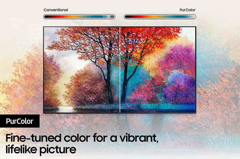 Samsung 43-Inch 2021 4K Crystal Ultra HD LCD Flat Smart TV, UA43AU7000UXZN, Titan Grey