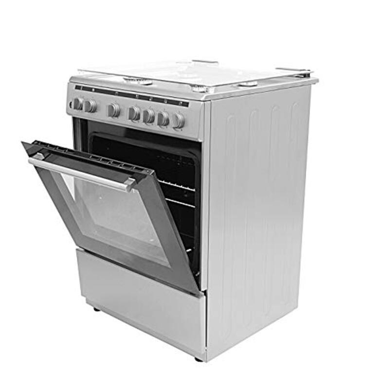 

Vestel 60 x 60cm 5 Burner Free Standing Gas Cookers, F66G40X, Silver
