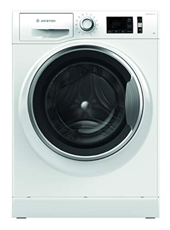 

Aristone 9 Kg Front Load Washer Washing Machine, NLM11946WCAGCC, White