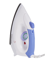 Black+Decker Dry Iron with Spray Function, 1000W, F150-B5, White/Blue