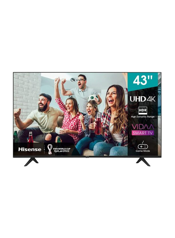 Hisense 43-Inch 4K UHD Smart LED TV, 43A6GE, Black