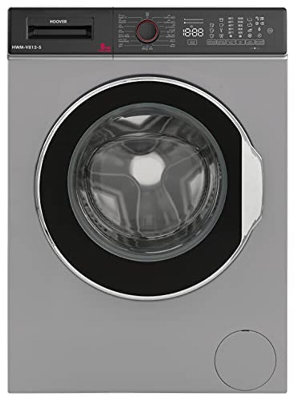

Hoover 8 Kg Front Load Fully Automatic Washing Machine, HWM-V812-S, Silver