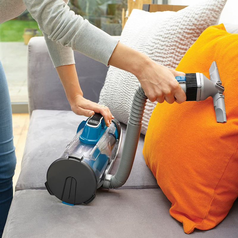 Black+Decker 2.5Ah Li-Ion 2-in-1 Cordless MultiPower Pro Stick Handheld Vacuum Cleaner, CUA525BH-GB, Blue/Titanium