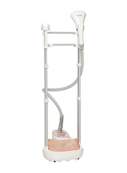 Black+Decker Garment Steamer with Double Pole & 3 Stage, 1785W, GSTM2050-B5, White/Gold