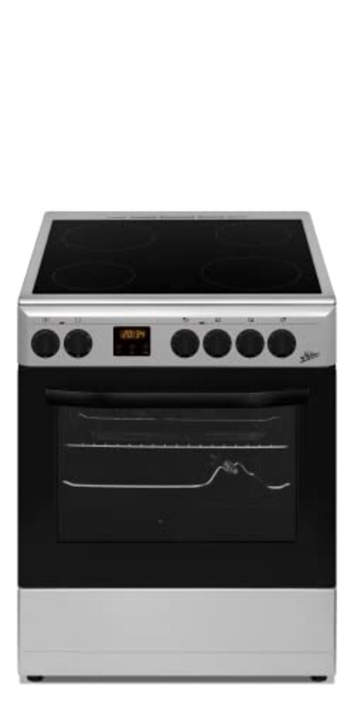 

Milton 60 x 60cm 4 Burner Free Standing Electric Cookers, FS6060VTCS, Silver