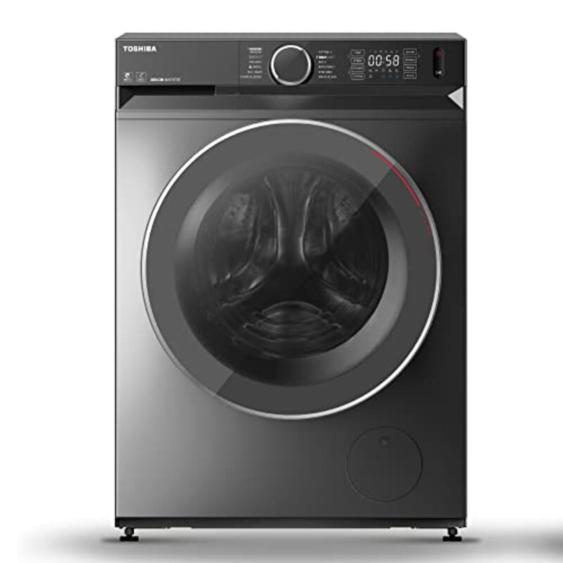 

Toshiba 10 Kg Front Loading Washing Machine, TW-BK110G4A-SK, Silver