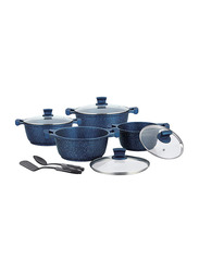 Winsor 10-Pieces Non-Stick Cookware Set, Blue