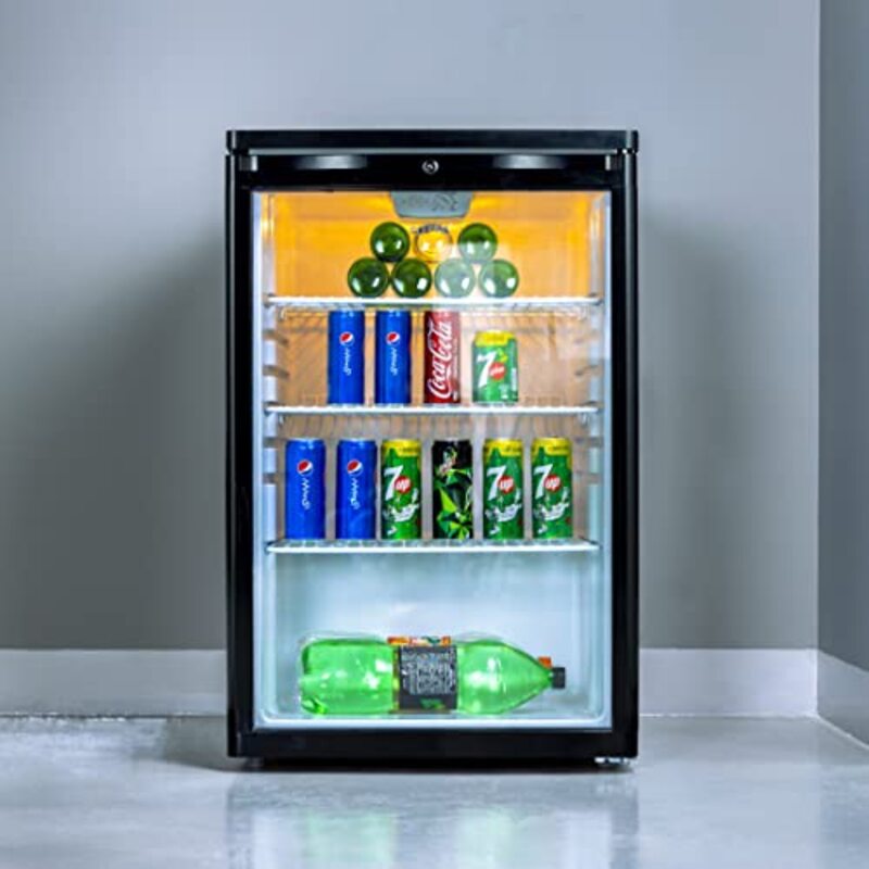 

Geepas 165L Single Door Chillier, GSC1601BE, Black