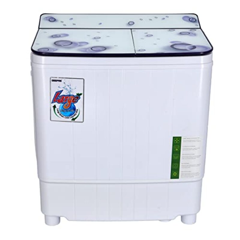 

Geepas 3.5 Kg Top Load Semi Automatic Mini Washing Machine, GSWM6473, White