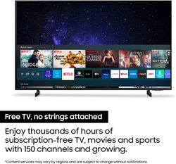 Samsung 43-Inch 2021 4K Crystal Ultra HD LED Smart TV, UN43AU8000FXZA, Black