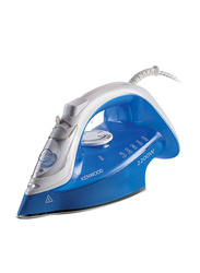 Kenwood Ceramic Soleplate Steam Iron, 2200W, STP60.000WB, White/Blue