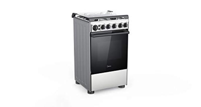 

Midea 49.5 x 55.6cm 4 Burner Free Standing Gas Cookers, BME55007FFD, Silver