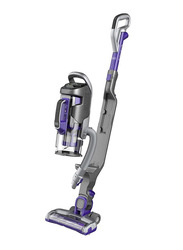Black+Decker Multipower Pet Cordless 2-in-1 Stick Upright Vacuum with Removable Hand Vacuum, CUA525BHP-GB, Purple/Grey