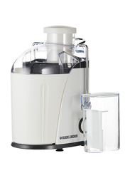 Black+Decker 1.3L Juicer Extractor with Wide Chute, 400W, JE400-B5, White