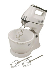 Black+Decker Hand Mixer, 300W, M700, White/Grey