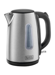 Black+Decker 1.7L Concealed Coil Kettle, 2000W, JC450-B5, Silver
