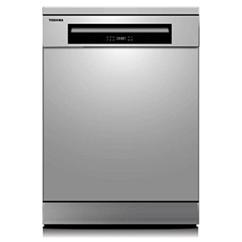 

Toshiba 14 Place Settings Freestanding Dishwasher, DW14F1(S), Silver