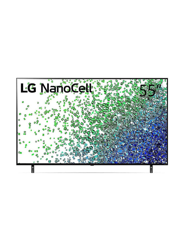 LG 55-Inch 2021 NanoCell 4K Series HDR TV, 55NANO80VPA, Black