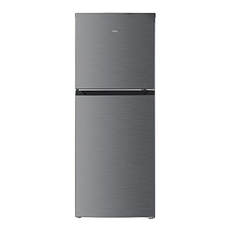 

TCL 256L Top Mounted Double Door Refrigerator, P256TMS, Inox Silver