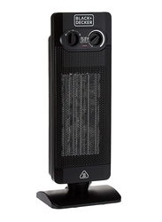 Black+Decker Ceramic Heater with Dual Heat Setting, 2000W, HX340-B5, Black