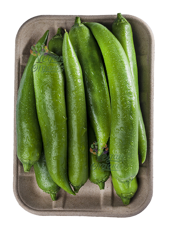 Vegan Organic Green Chili Pepper, 350g