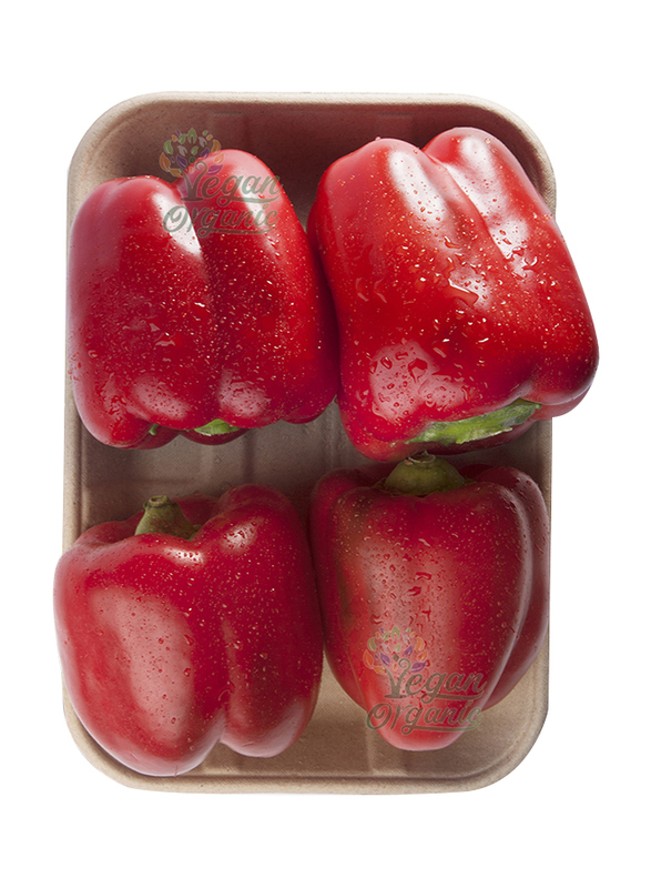 Vegan Organic Red Capsicum, 500g