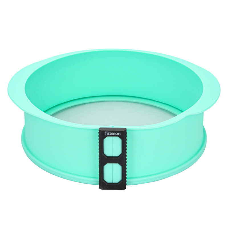 

Fissman 25cm Silicone Round Cake Pan, 25x8x25 cm, Green