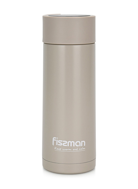 

Fissman 390ml Stainless Steel Double Wall Vacuum Flask, Beige