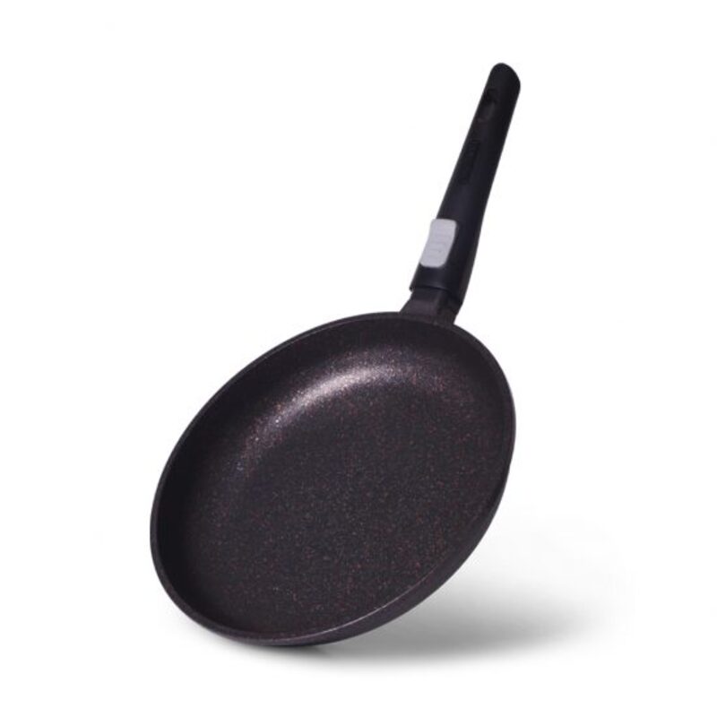 

Fissman 26cm Rebusto Round Frying Pan with Detachable Handle, 26x4.7 cm, Black