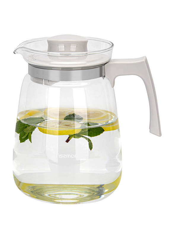 

Fissman 1600ml Glass Jug, 18.5x18.5x12.5 cm