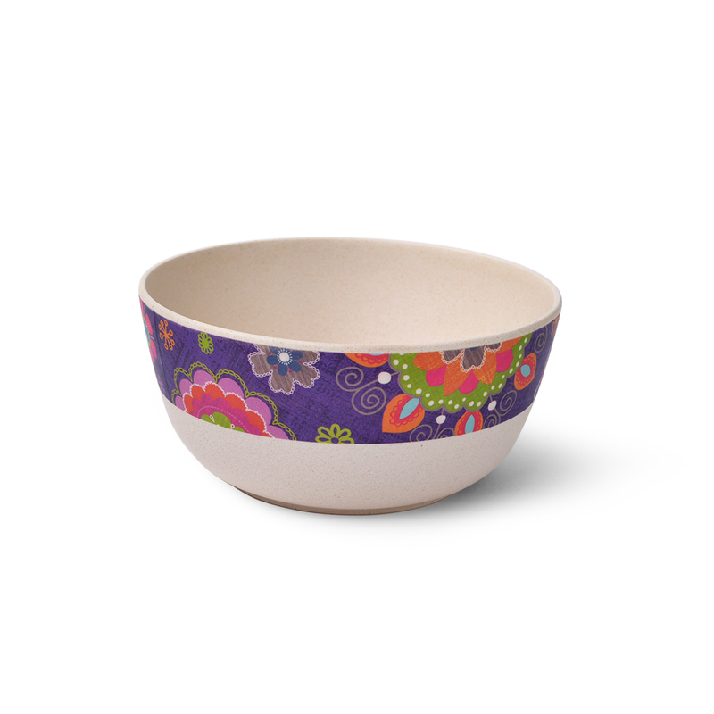 

Fissman Bamboo Fibre Bowl, 600ml, Beige/Purple