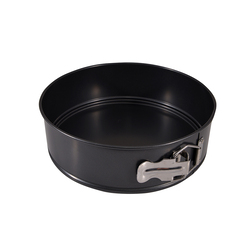 Fissman 22cm Stainless Steel Springform Pan with Non-Stick Coating, Black