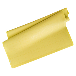 Fissman 30cm Silicone Baking/Kneading Mat, 30x5.5x5.5 cm, Yellow