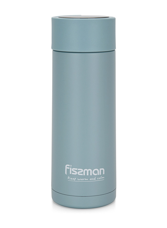 

Fissman 390ml Stainless Steel Double Wall Vacuum Flask, Green