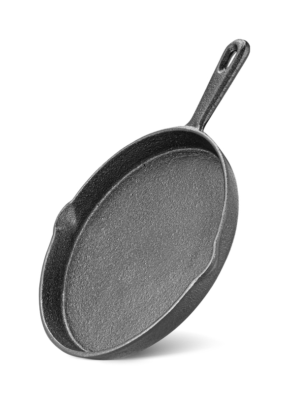 

Fissman 20cm Cast Iron Crepe & Pizza Pan, 4138, 29.5x2.8x21.5, Black