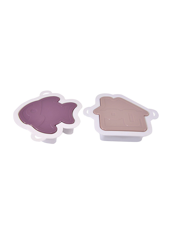 

Fissman Set of 2 Plunger Cookie Or Fondant Cutters, Multicolour