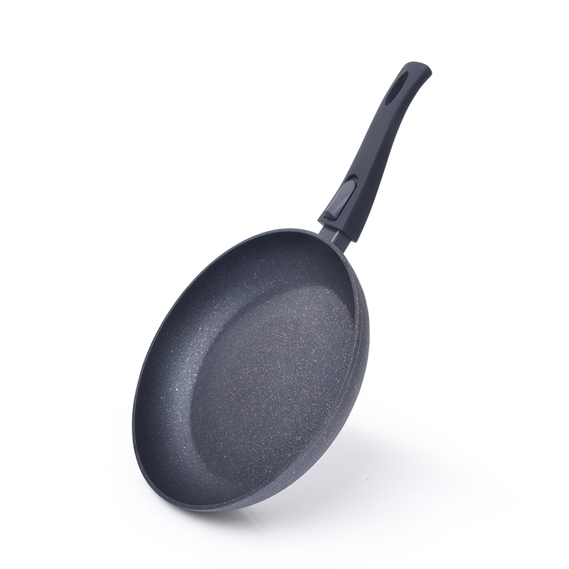 

Fissman 55cm Cosmic Non-Stick Aluminium Round Frying Pan with Detachable Handle, 55x33x15 cm, Black