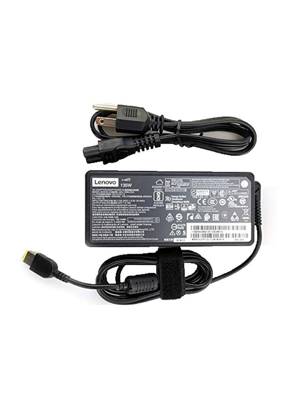 

Lenovo Charging Adapter with Power Cord, B07RT6NSB6, Black