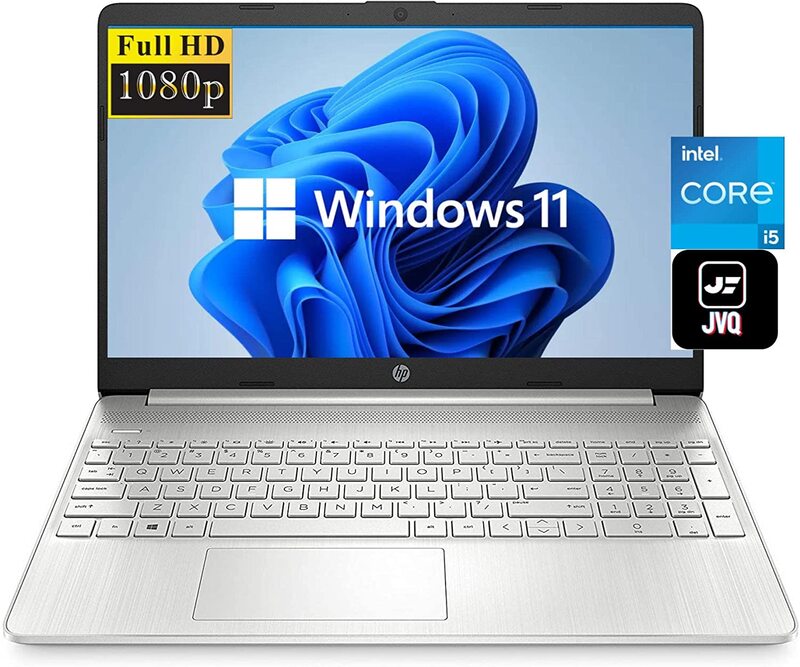 

HP 15 i5 Laptop, 15.6" FHD 1080P IPS Display, Intel Core i5 11th Gen 4.2GHz, 256GB SSD, 12GB RAM, Intel Iris Xe Graphics, EN KB, Win 10 Home, Natural