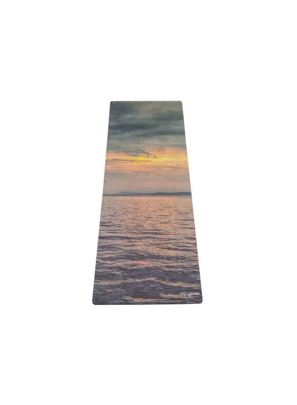 

Yoga Design Lab the Yoga Combo Mat, 1.5mm, Grey/Orange