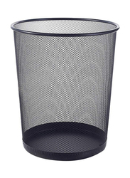 Flamingo Round Metal Mesh Dust Bin, Black