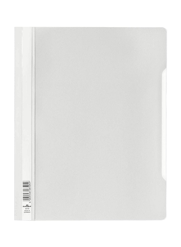 

Durable 2570 Clear View Folder, A4 Size, White